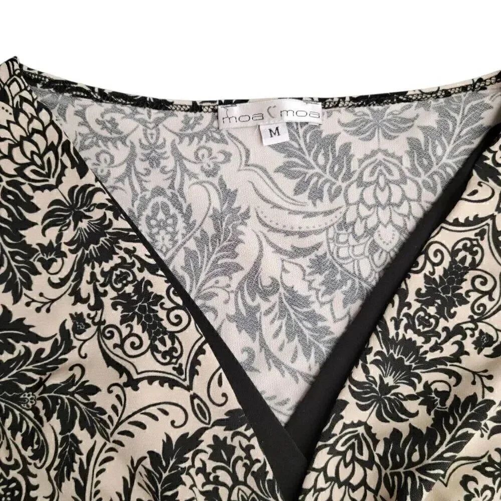 Soft Neutral Boho Cottagecore Floral Long Belle Sleeve Top on Sale 5 for $25 - Picture 2 of 9